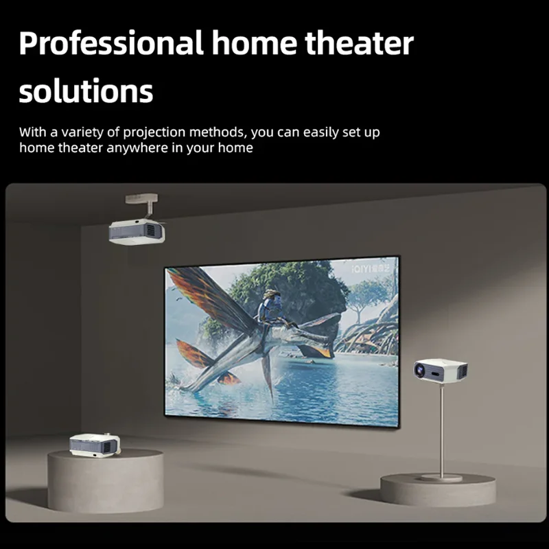 جهاز عرض ذكي، أصلي 1080P يدعم 4K، شريحة HiSilicon 352، ذاكرة 1+8 جيجابايت، حجر مفاتيح تلقائي، واي فاي ثنائي النطاق، BT 5.0، متعدد المنافذ #4