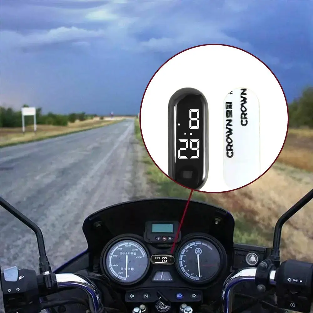 Mini elektrische autoklok LED-beweging Touch Waterdicht Eenvoudige auto Ins Tijd Dashboard en horloge Draagbare klokken Stijlvol N9C4