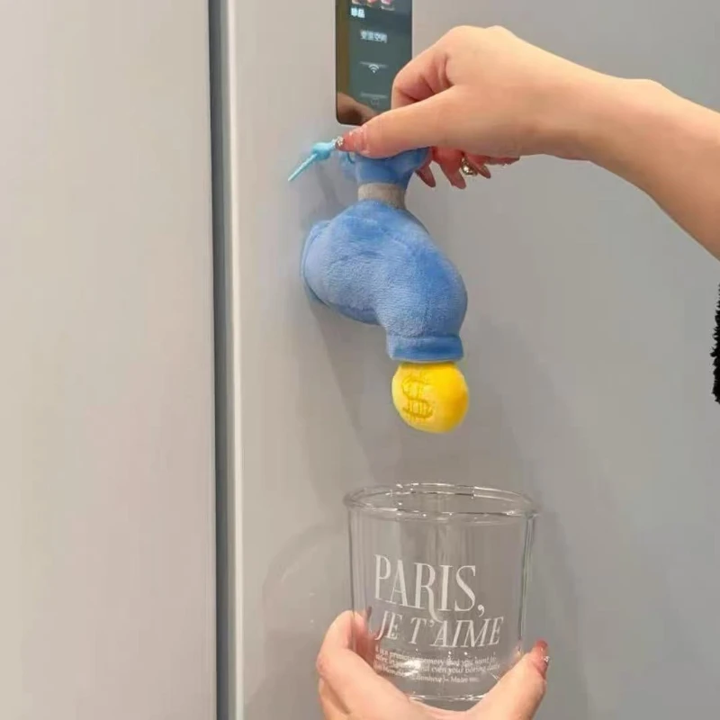 

Faucet magnetic refrigerator sticker decoration funny creative wall magnetic ornament