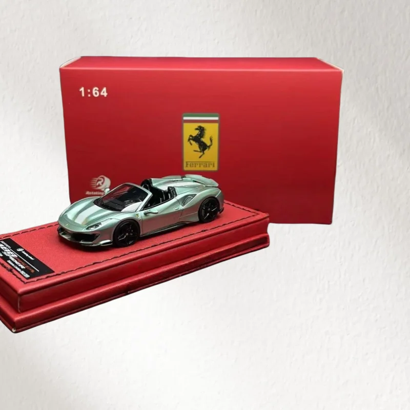 RW Diecast 1/64 مقياس فيراري الراتنج نموذج سيارة فيراري 488pista اللعب مع الصندوق الأصلي لعبة سيارات #5