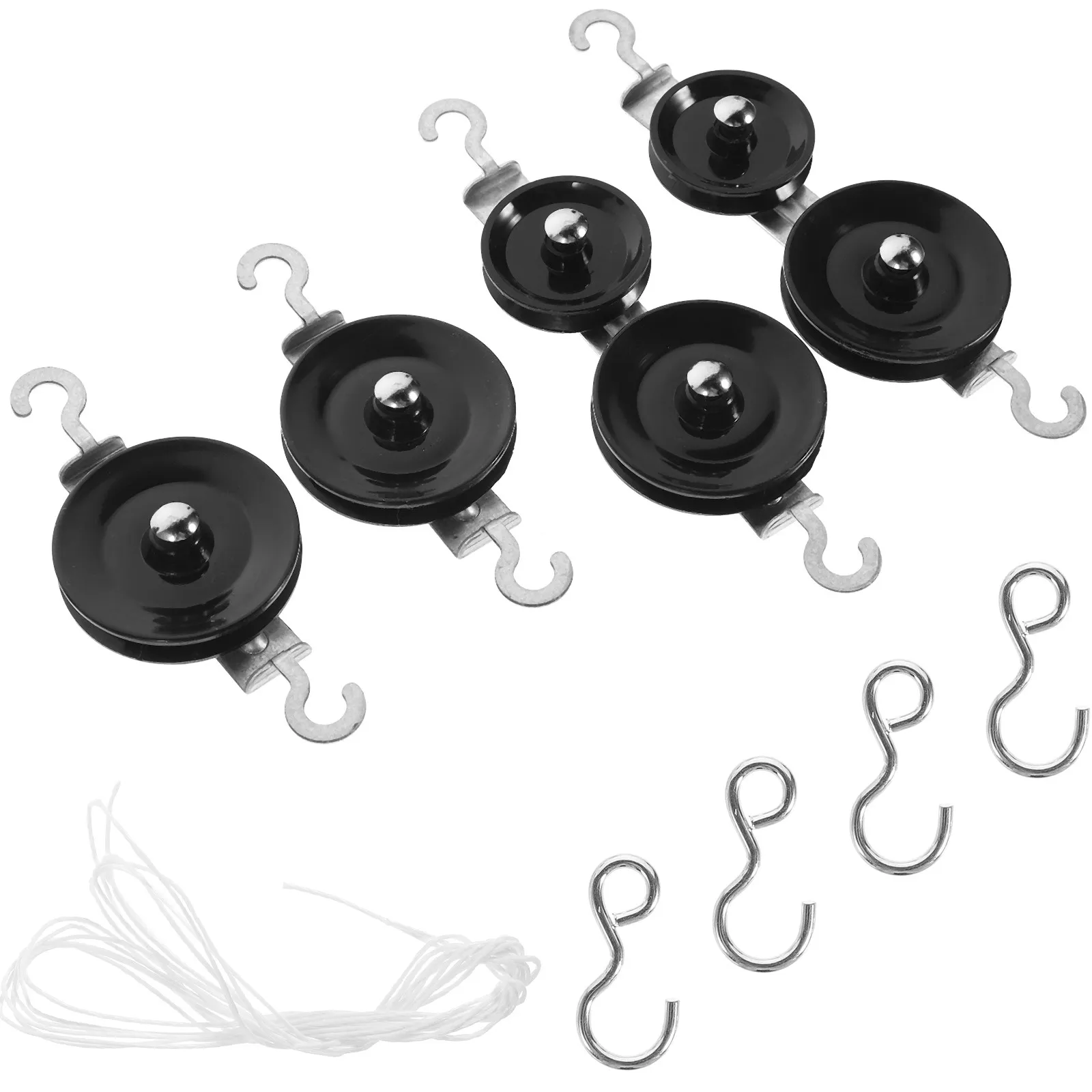 

1Set Metal Pulley Set Physics Teaching Equipment Double Single Pulleys Mechanics Experiments School Supplies Educational Tool