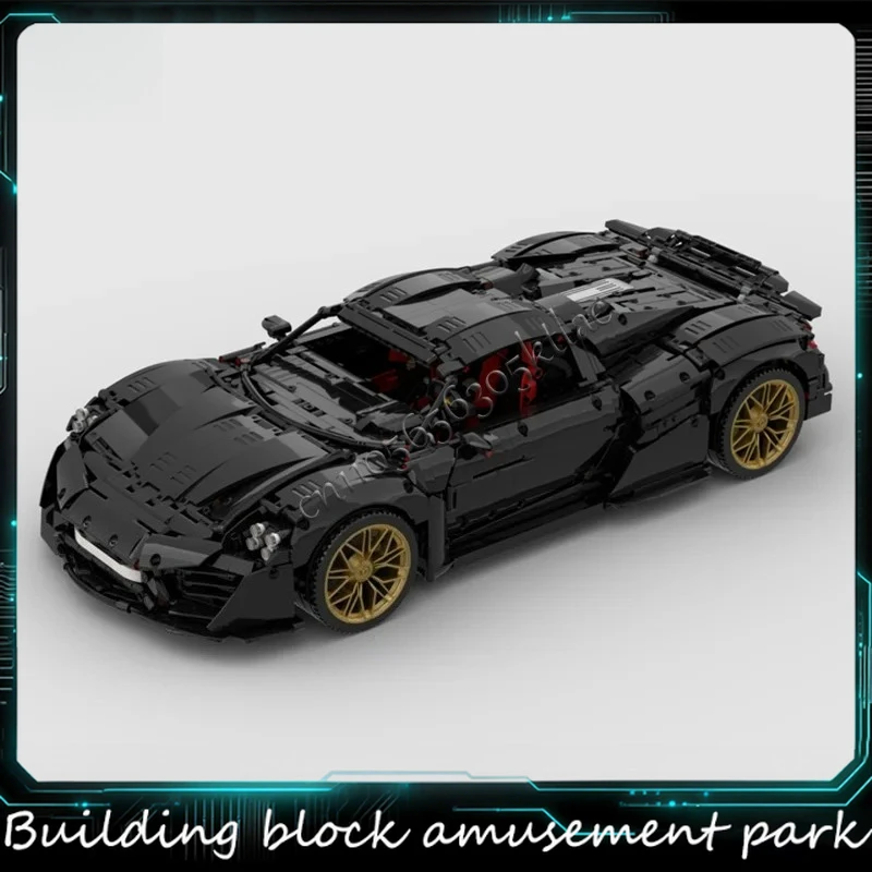 

3981 PCS Moc Technology Racing Black Supercar Model Building Block Speed Vehicle Bricks Toys Kid Adult Birthday Christmas Gifts