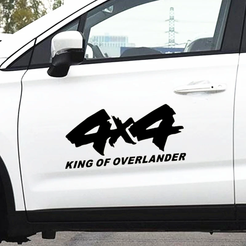 

Car Stickers 4x4 Off Road SUV King of Overlander Reflective Decoration For RAV4 Highlander SUV Hood Windshield Bumper Trunk D2