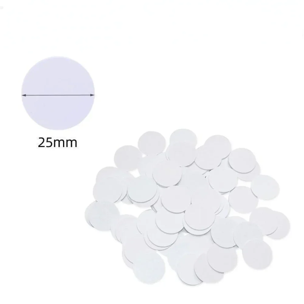 10pcs Blank NFC Tags NFC 215 Cards Rewritable NFC Coins Cards 25mm(0.98 Inch) 504 Bytes Memory