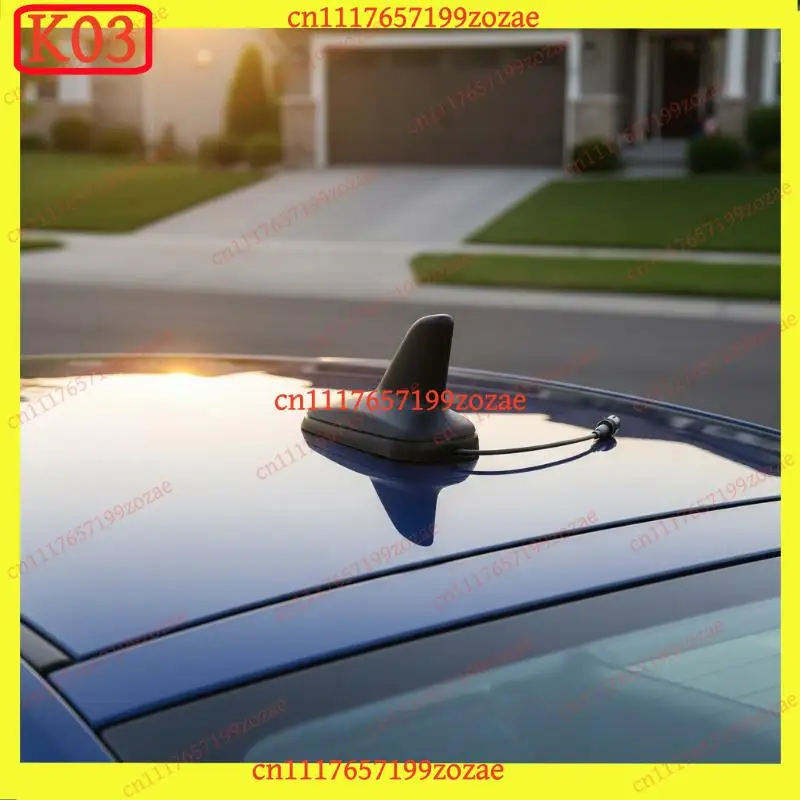 k03 Universal AM FM Radio Antenna Fin Signal Reception for Sedan SUV Truck, Replacement Parts