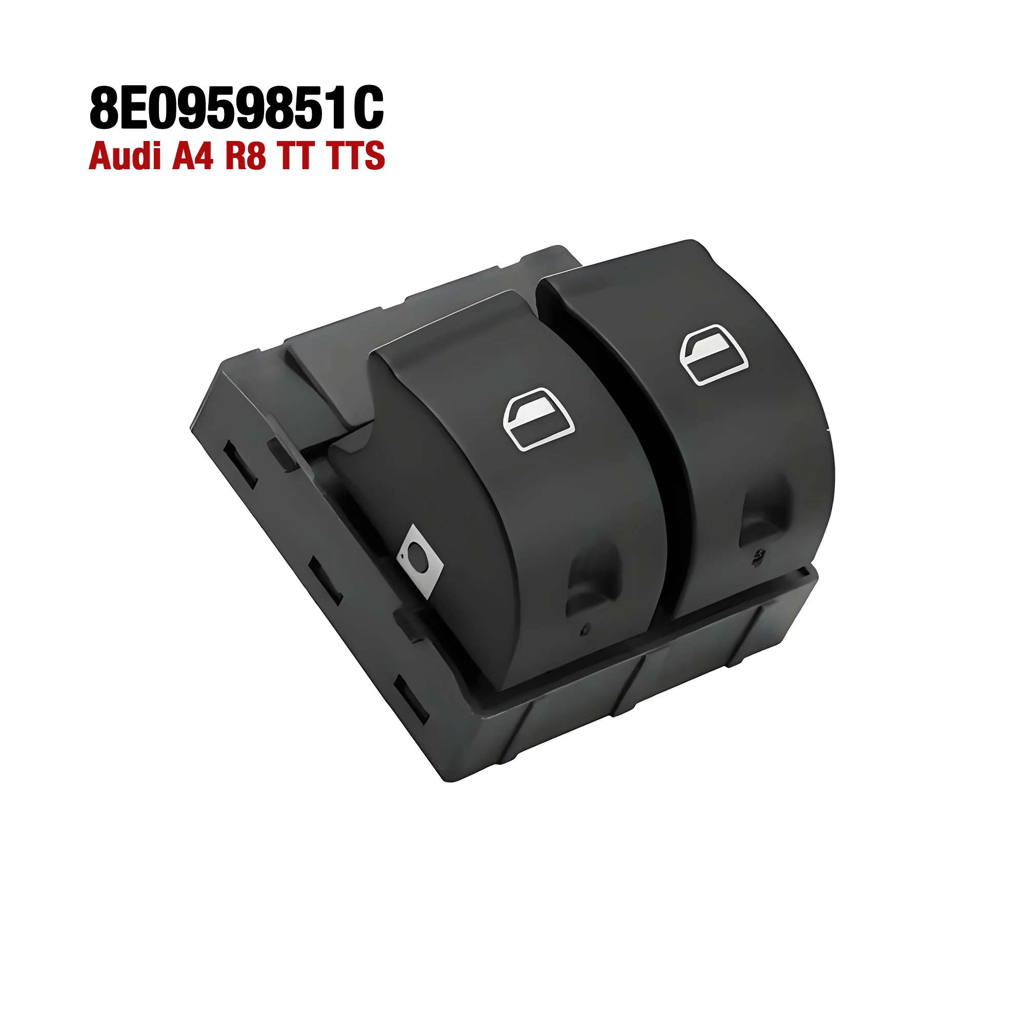 

5-контактный 8E0959851C для Audi A4 S4 R8 TT TTS RS4 2005-2015, 2-дверный главный переключатель стеклоподъемника, кнопка подъема стекла