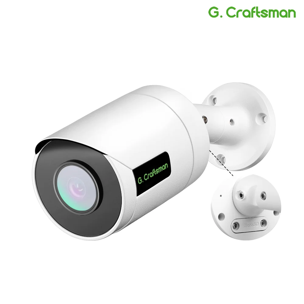 RU G.Craftsman 4K 8MP POE Audio 20fps 2.8mm Lens 5MP RTMP Surveillance Security CCTV Video