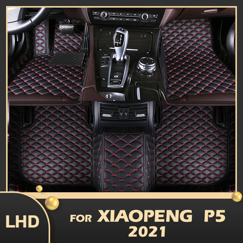 

Car Floor Mats For Xiaopeng P5 2021 Custom Auto Foot Pads Automobile Carpet Cover Interior Accessories