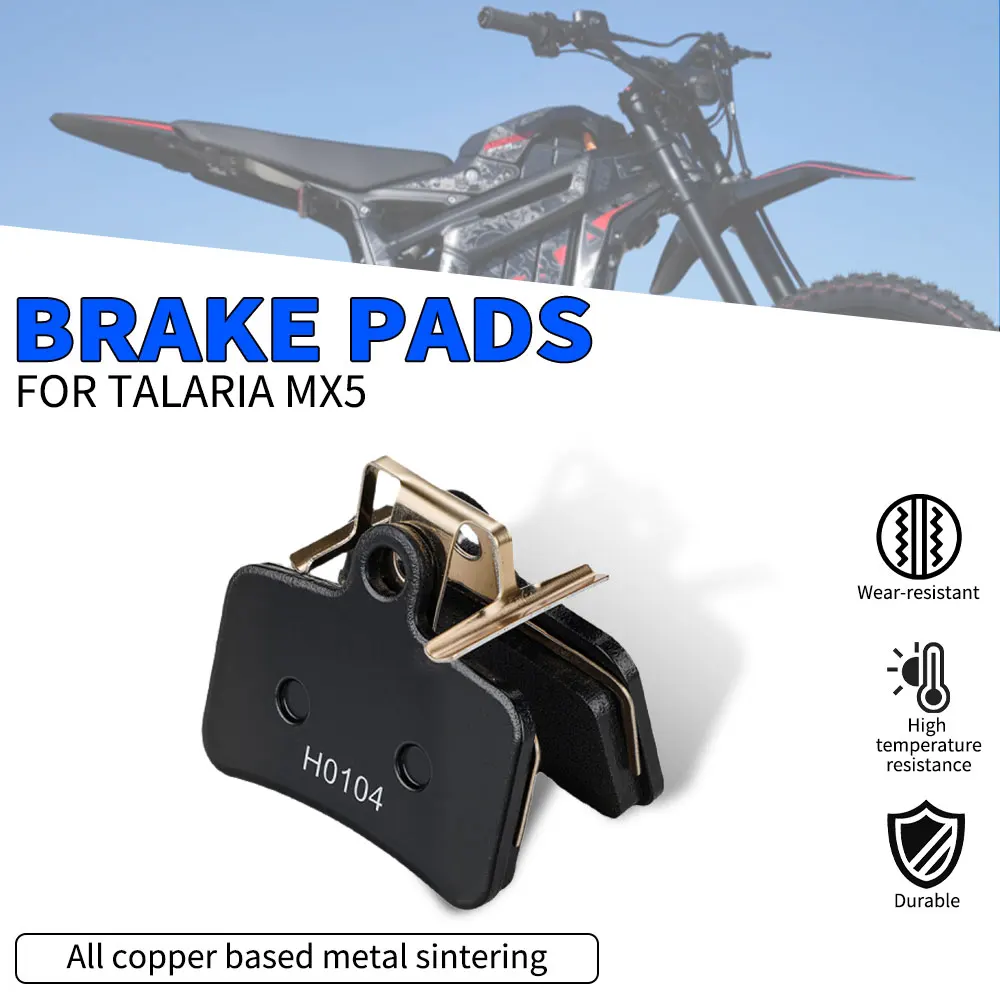 Brake Pads All-copper-based Metal Sintered Disc Brake Pads Motorcycle Accessories For TALARIA STING MX5 Electric Dirt E-Bike