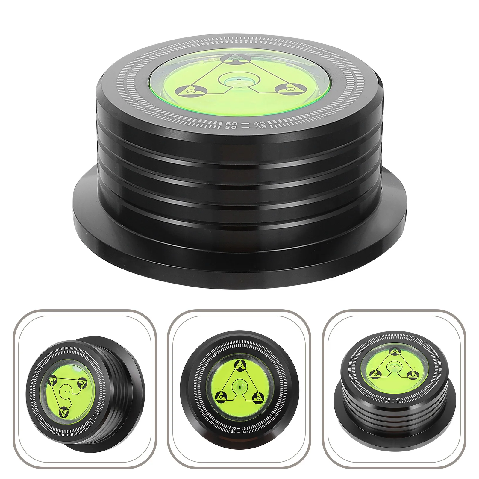 

Black Aluminum Alloy Record Stabilizer Anti-Vibration Disc Weight Clamp For Vinyl Turntable Player Durable Balanced Metal