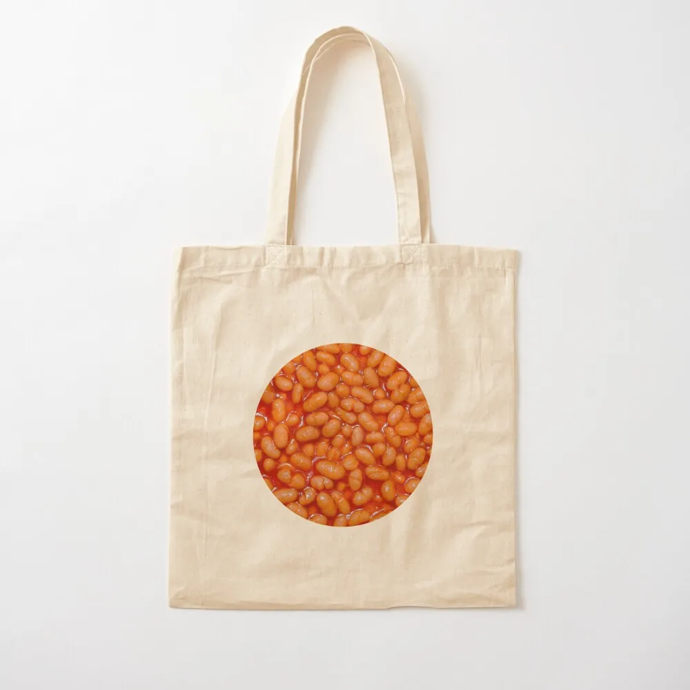 Baked Beans in Red Tomato Sauce Food Pattern Tote Bag bags woman 2025 tote bags men Women's shopper Women's tote bag