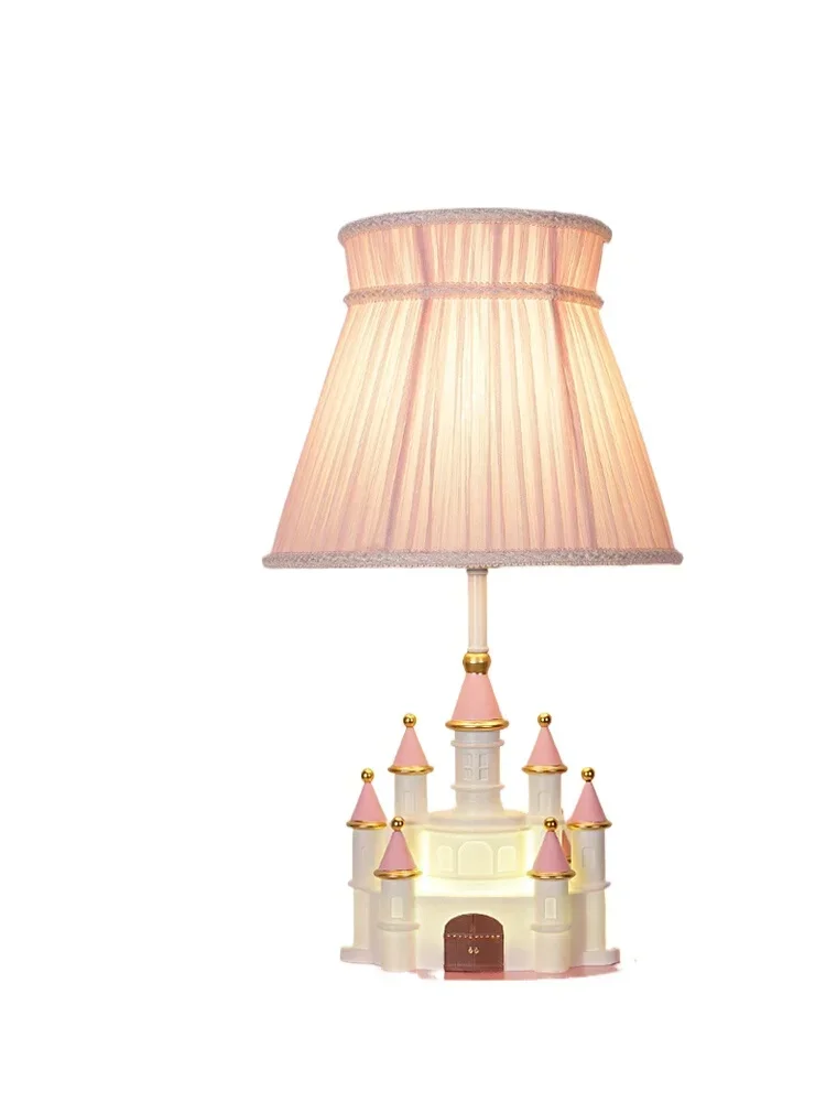 

Creative castle princess room desk lamp children's bedroom bedside lamp girl room cartoon simple cute warm lamp