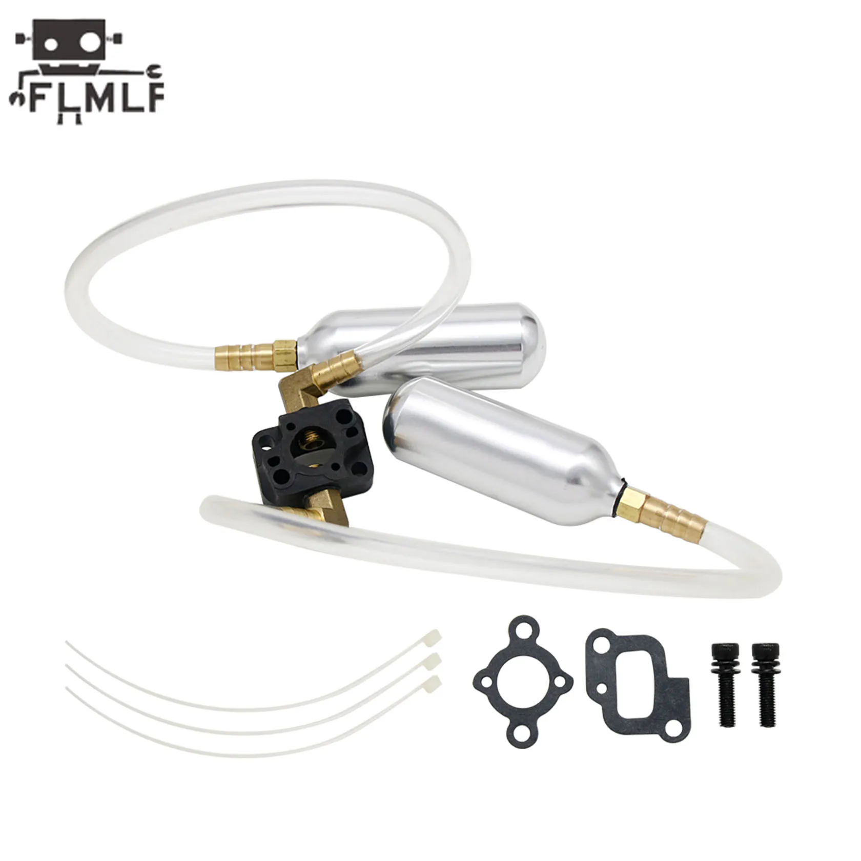 RCガソリンカー23CC〜45CCブースターポンプまたはインテークマニホールドセット（1/5 HPI Rofun Km Rovan Baja Losi 5ive-T DBXL FG Redcatトラックパーツ用）