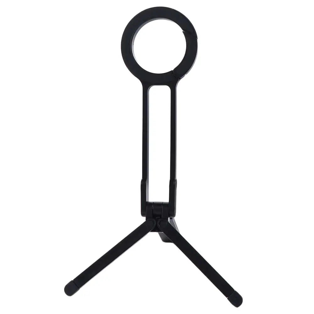 Foldable Phone Tripod Carabiner Adjustable Creative Magnetic Phone Tripod Portable ABS Desktop Phone Stand for Home
