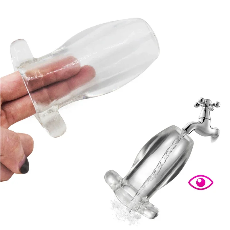 Transparent Hollow Anal Plug Speculum for Couple Flirting Butt Plug Anus Dilator Adult Games Prostate Massager Erotic Sex Toys