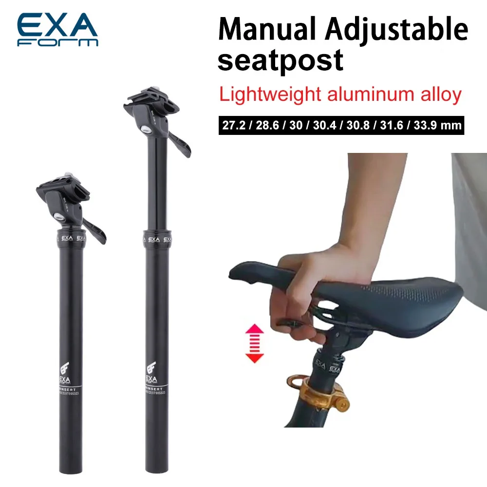 Mtb Dropper Seatpost Manually Adjustable Height 27.2/30.9/31.6mm Hydraulic Telescopic Leve Control Cantilever for Mountain Bike