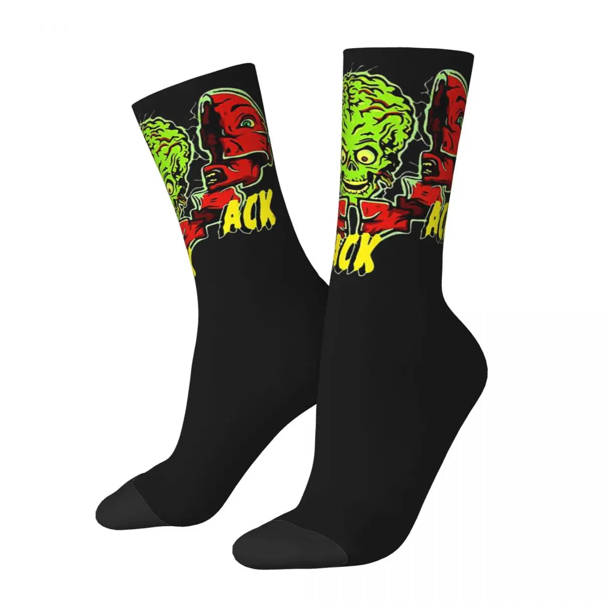 Ack Mars Attacks cosy Unisex Socks,Warm Happy 3D printing Socks,Street Style Crazy Sock