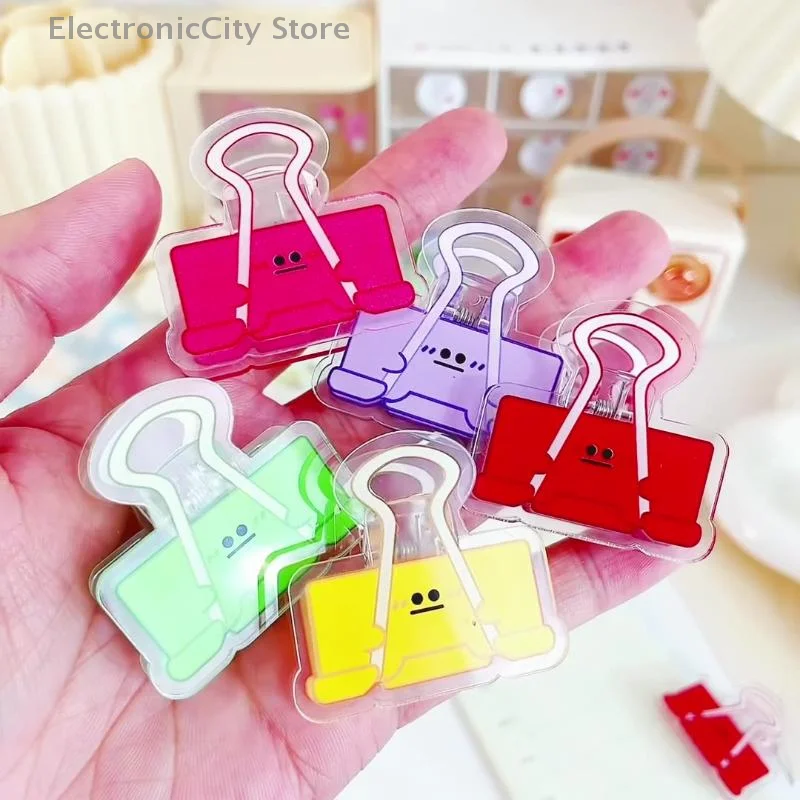 5/10PCS Set di supporti per appunti con clip a molla in acrilico per documenti di prova Documenti per l'organizzazione dell'ufficio scolastico Decorazione da scrivania di cancelleria