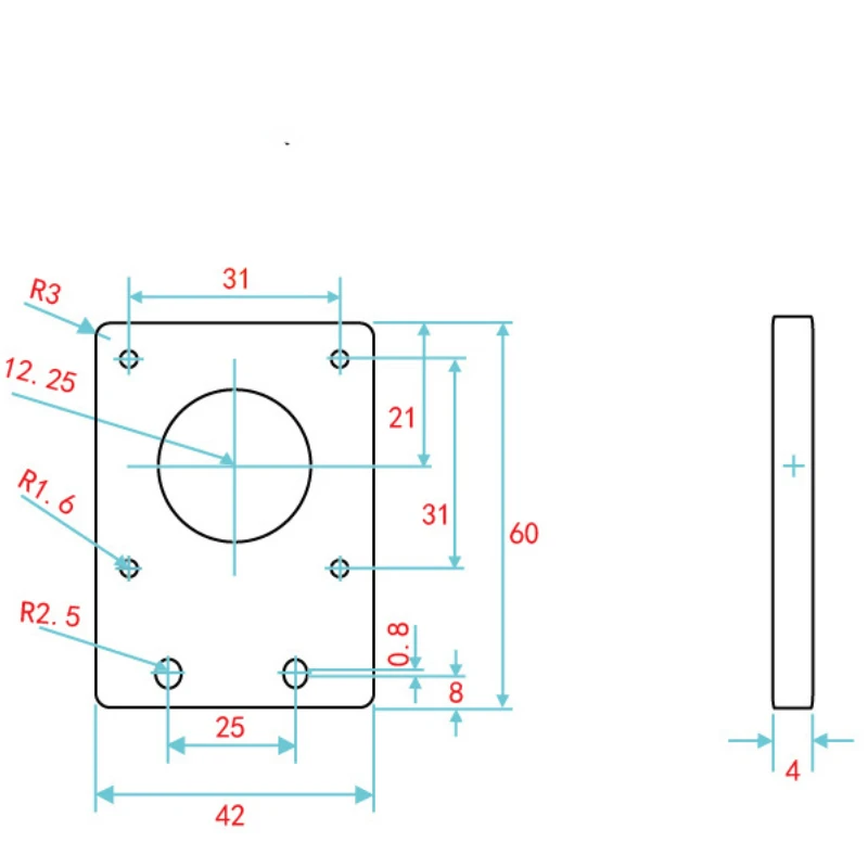 3D Printer Parts For 3D Printing CNC Parts fit 2020 Profiles NEMA 17 42-Series Stepper Motor Mounting Plate Fixed Plate Bracket