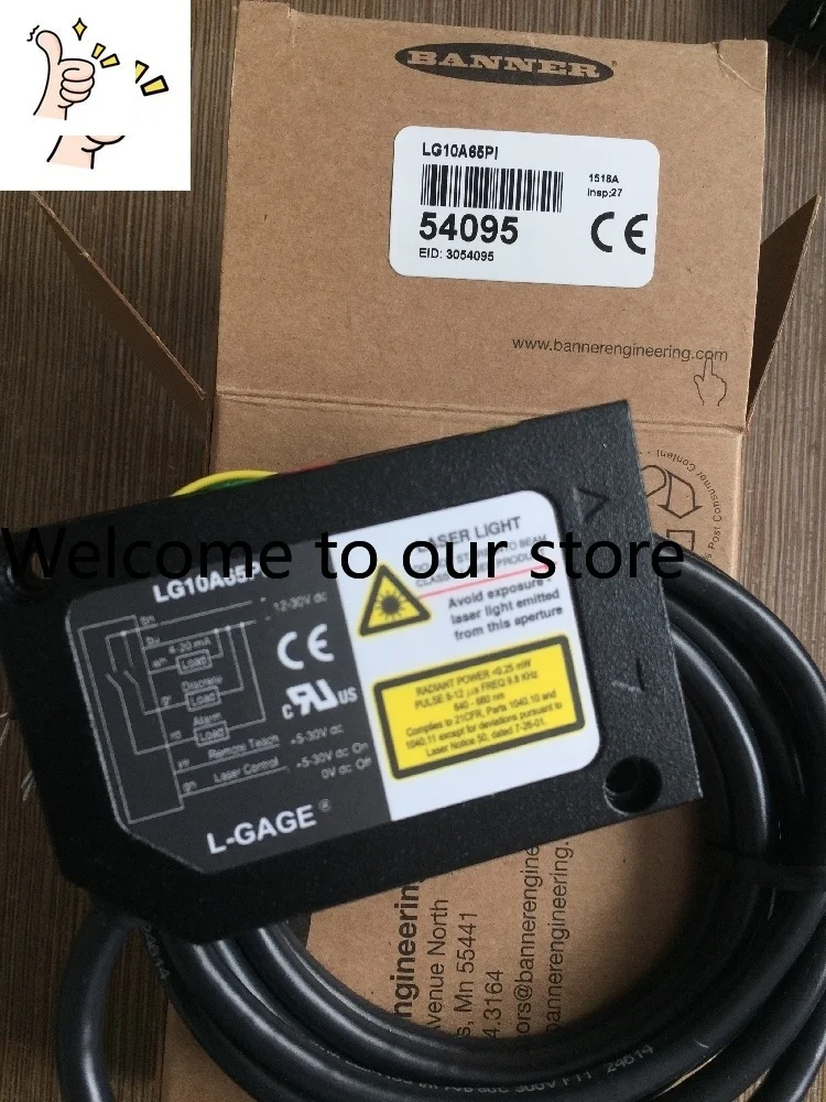 BANNER LG10A65PI Laser Displacement Sensor LG10A65PIQ Detail