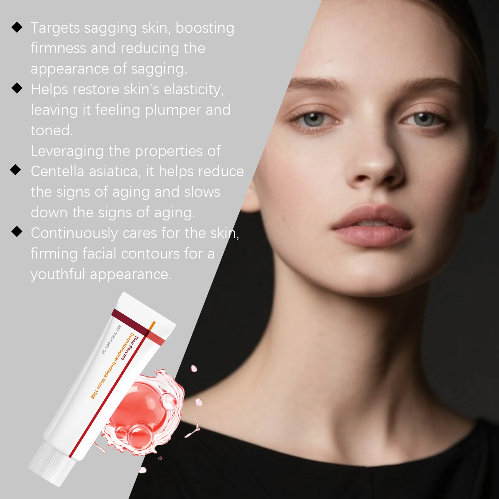Pro Centella Asiatica Time Reverse Cream Hydrating Moisturizing Refreshing Lifting Firming Anti-Aging Skincare Facial Cream