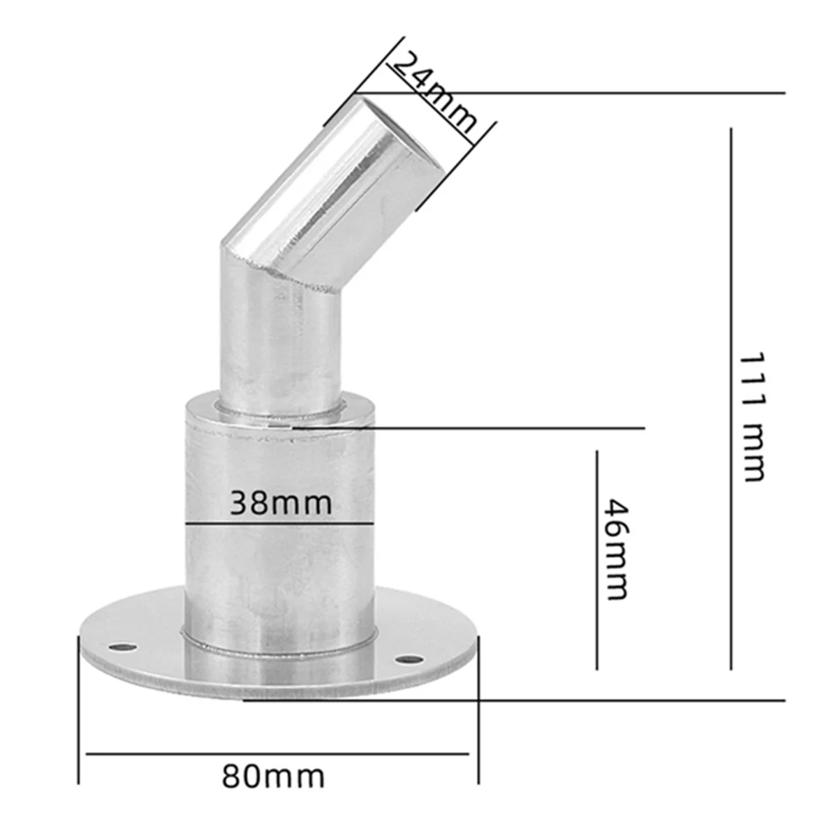 Edelstahl-Auspuff armaturen für 24-mm-Rohrrohrmuffen-Hardware, für Park heizungen LKW-Boot