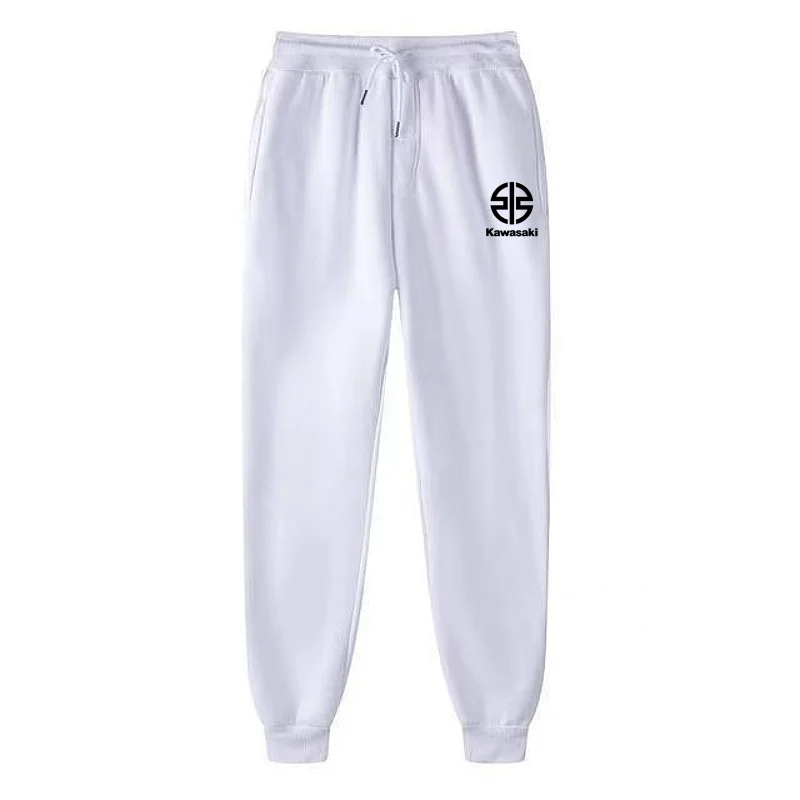 

Autumn and winter Kawasaki pants men's jogging pants drawstring casual pants wool sports pants, fitness, running, sports pants