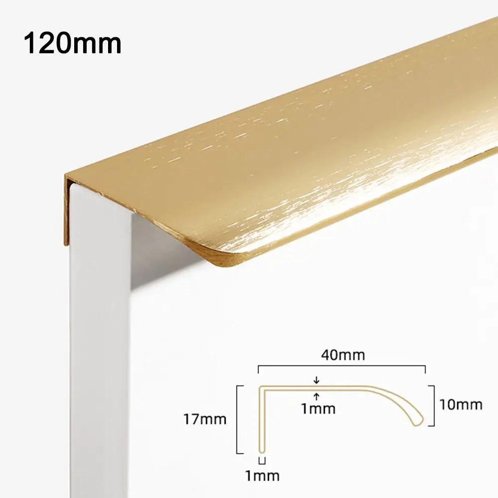 Accessories Kitchen Edge Finger Pull Concealed Hardware Drawer Pulls Aluminum Hidden Bar Pulls