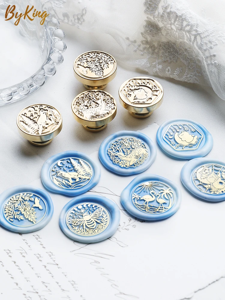 

Animal Wax Seal Stamp Elf/Wolf/Fox/Hummingbird Sealing Stamp Head For Envelopes Wedding Invitations Gift Packaging Scrapbooking