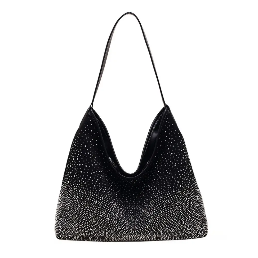 

Babysbreath Rhinestone Handbag Gradient Evening Dinner Rhinestone Tote Bag Zipper Korean Style Rhinestone Shoulder Bag Daily