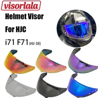 Lente de visera para casco de motocicleta, para HJC HJ-38 i71 F71, anti-UV, antiarañazos, a prueba de polvo, accesorios para motocicleta