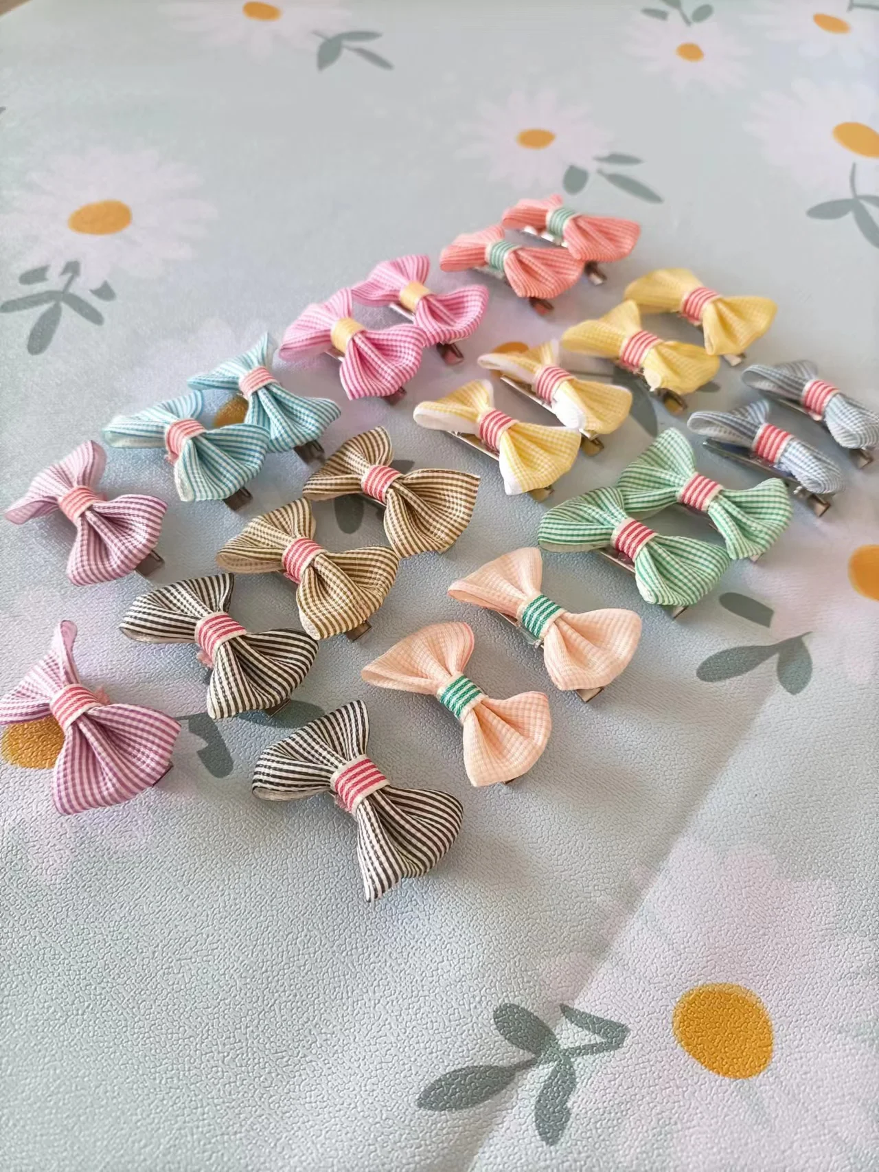 5pcs Cute Dog Hair Clips Puppy Hairpin Pet Cat Handmade Hairpin Pet Bow Hair Accessories Multicolor