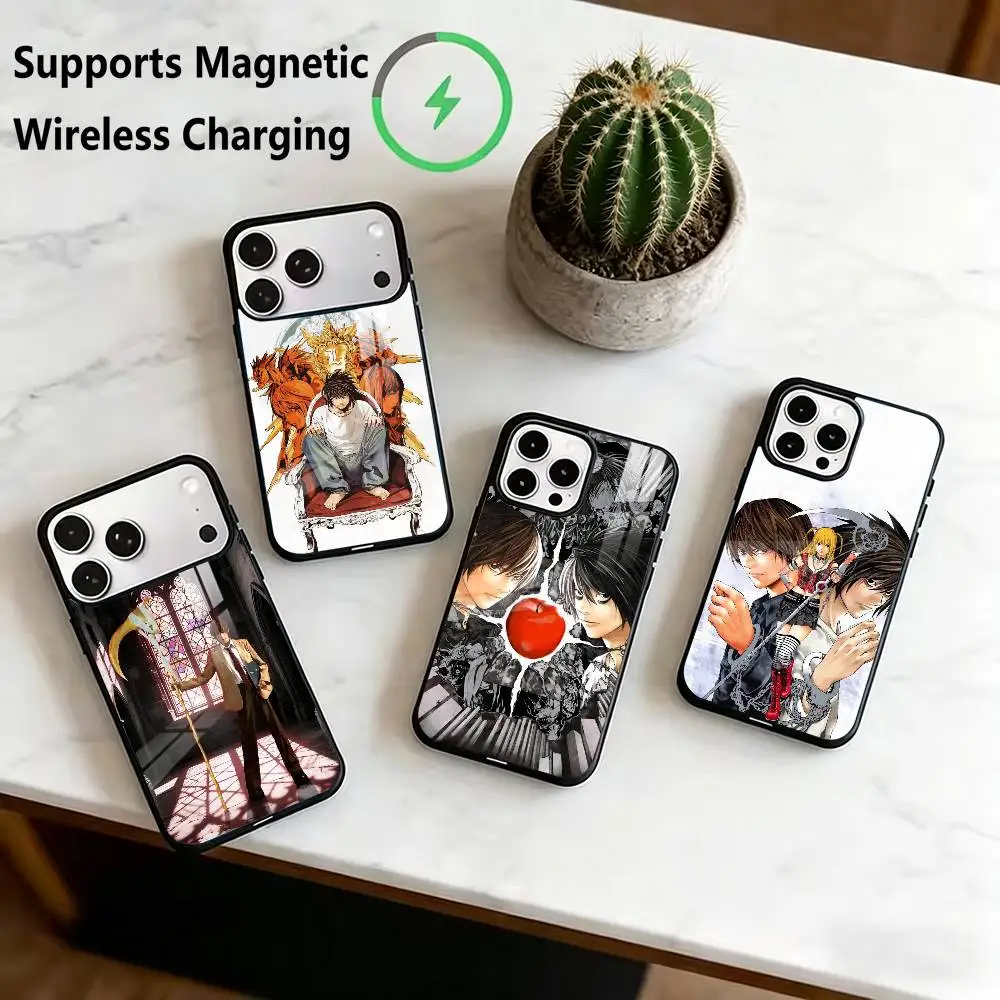 

D-Death Note ANIME Phone Case For iPhone17,16,15,14,13,12,11 Plus,Pro Compatible with magnetic wireless charging