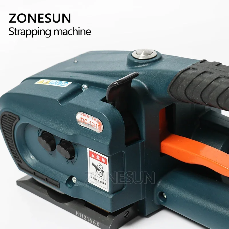 ZONESUN JDC 13 مللي متر-16 مللي متر PET PP أدوات آلة الربط البلاستيكية بطارية تعمل بالطاقة 4.0A/12 فولت آلة حزام البطارية مع 2 بطاريات