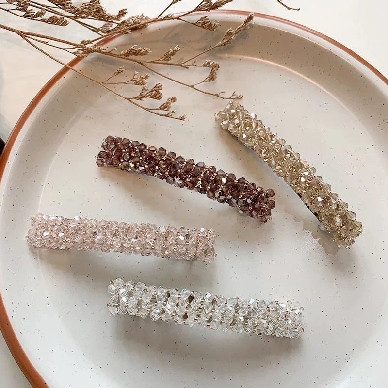 Simplicity Flash Drill Metal Hair Clip for Women Elegant Temperament Side Clip Fashion Girl Hair Pin Hair Accessories image 3