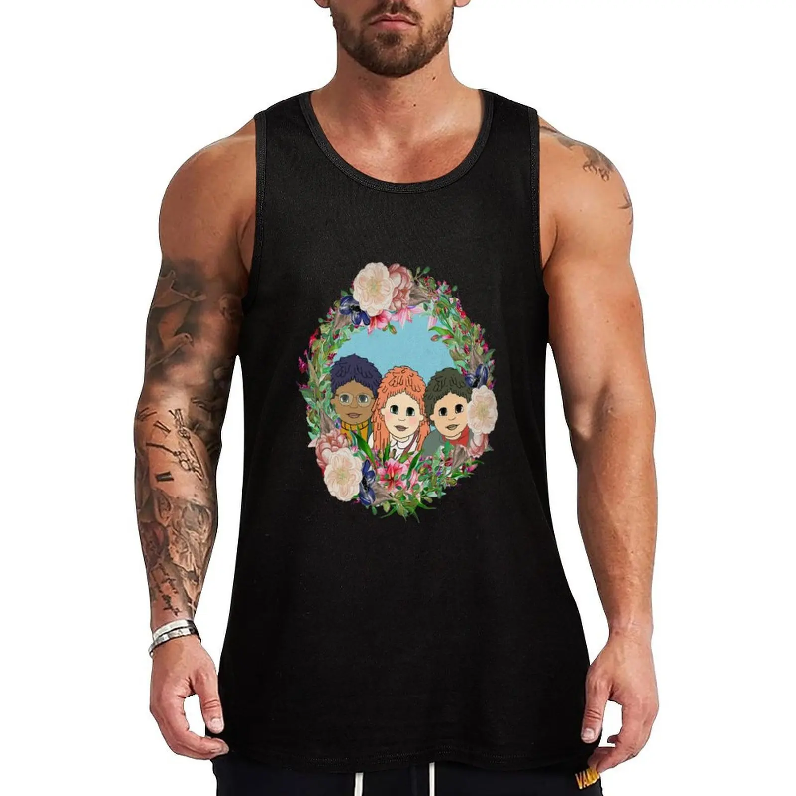

Tiny Tots Tv Tank Top Retro Print Tank Top Vintage Graphic Sleeveless