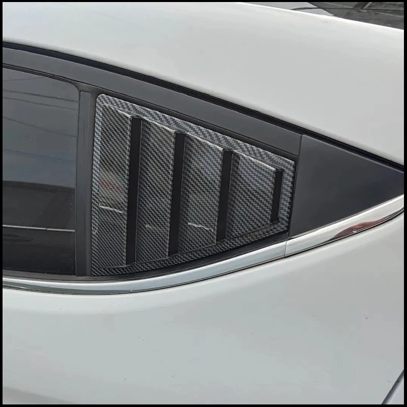 For Hyundai Elantra 2016-2020 Rear Door Triangular Window Blind Shades Louver Cover Trim Decoration Car Styling Auto Accessories