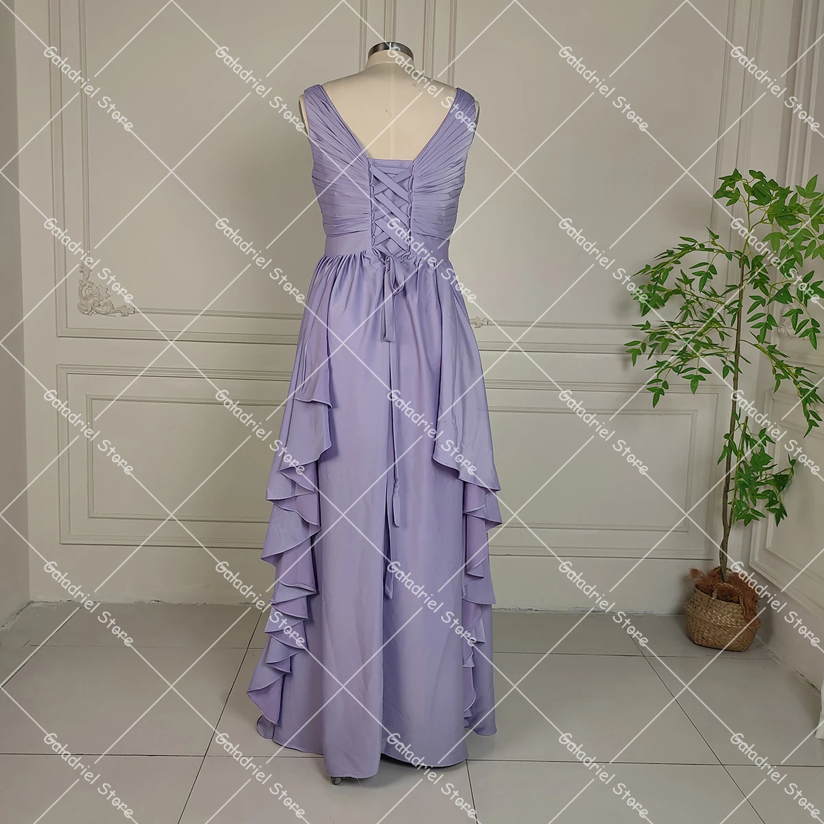 فستان سهرة من الساتان مكشكش على شكل حرف V مكشكش، صور حقيقية، قواطع مخصصة، مشد بلون سادة، فساتين حفلات الكوكتيل الأنيقة