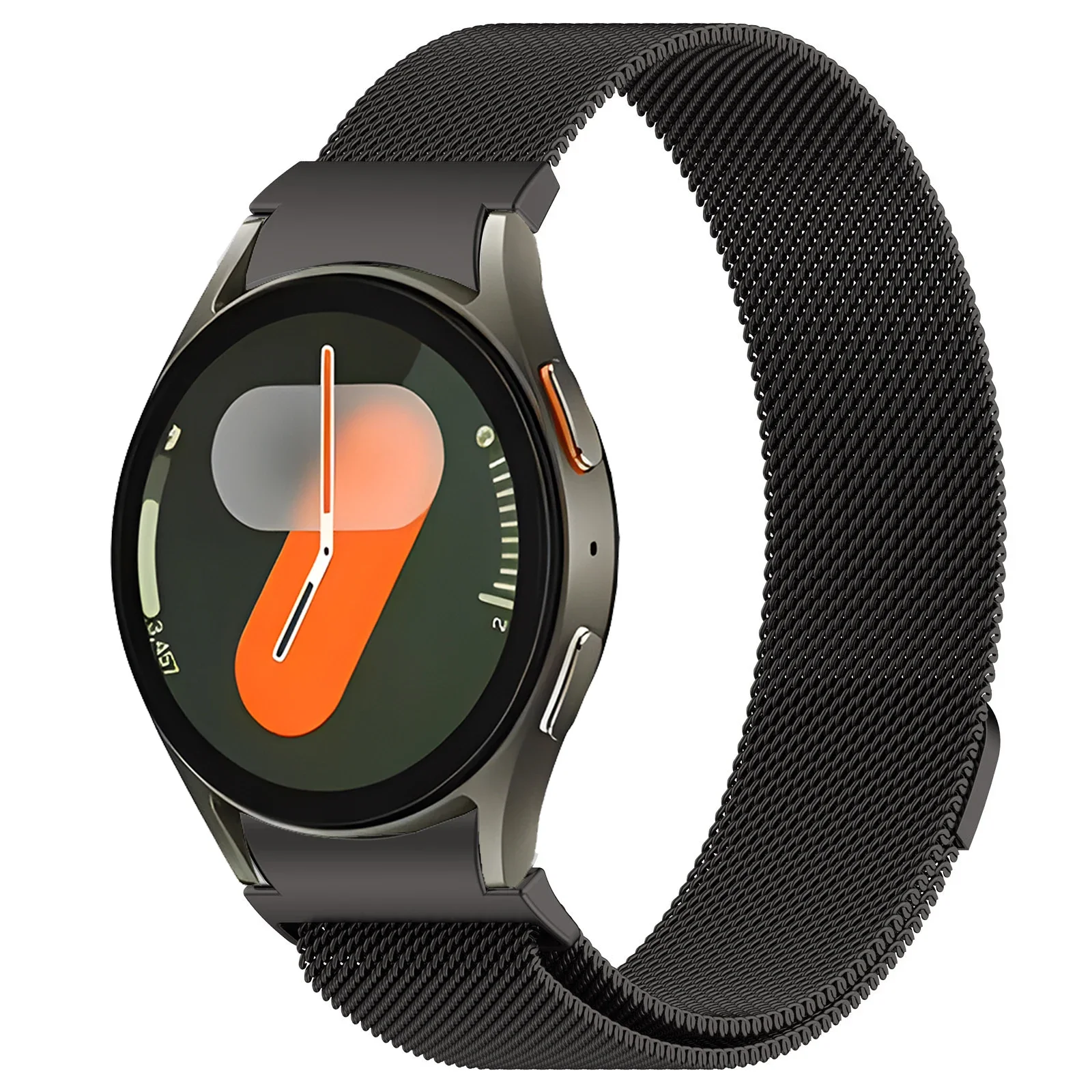 ギャップなし磁気ストラップ Samsung Galaxy Watch 7/6/5/4/クラシック 44mm 40mm 47mm 43mm ミラネーゼリストバンド Watch 5 Pro 45mm バンド用