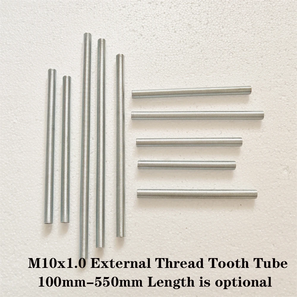 

10-55cm Lamp Tooth Tube Metal M10 Hollow Threaded Tube Galvanized Led Lamp Head Link Fixed Base Support Rod Lighting Accessories