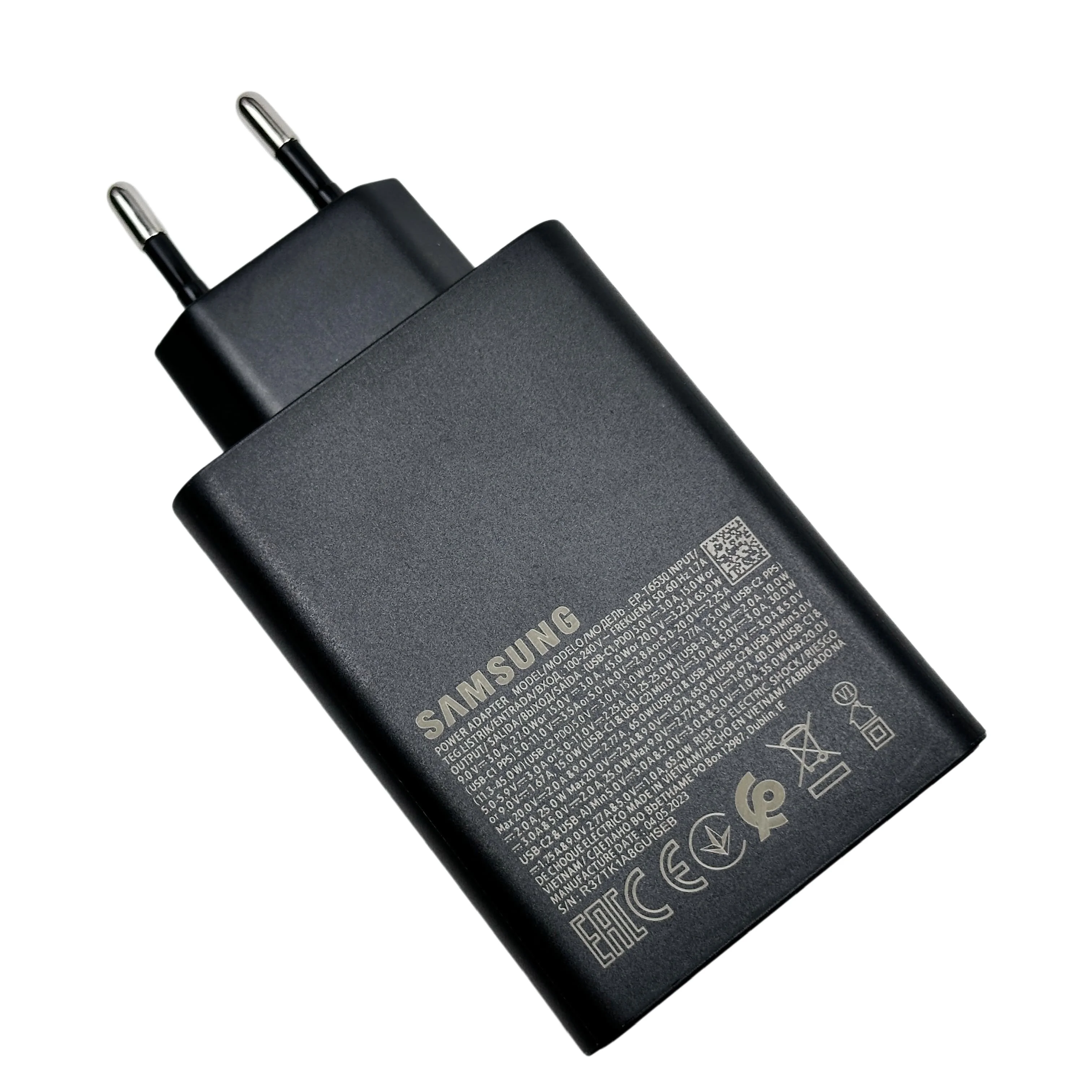 Samsung 65W Charger 25W 15W Super Fast Charge EU Certified Adapter Compatible with Galaxy Z Fold 5 4 3 Flip 5 4 3 S23