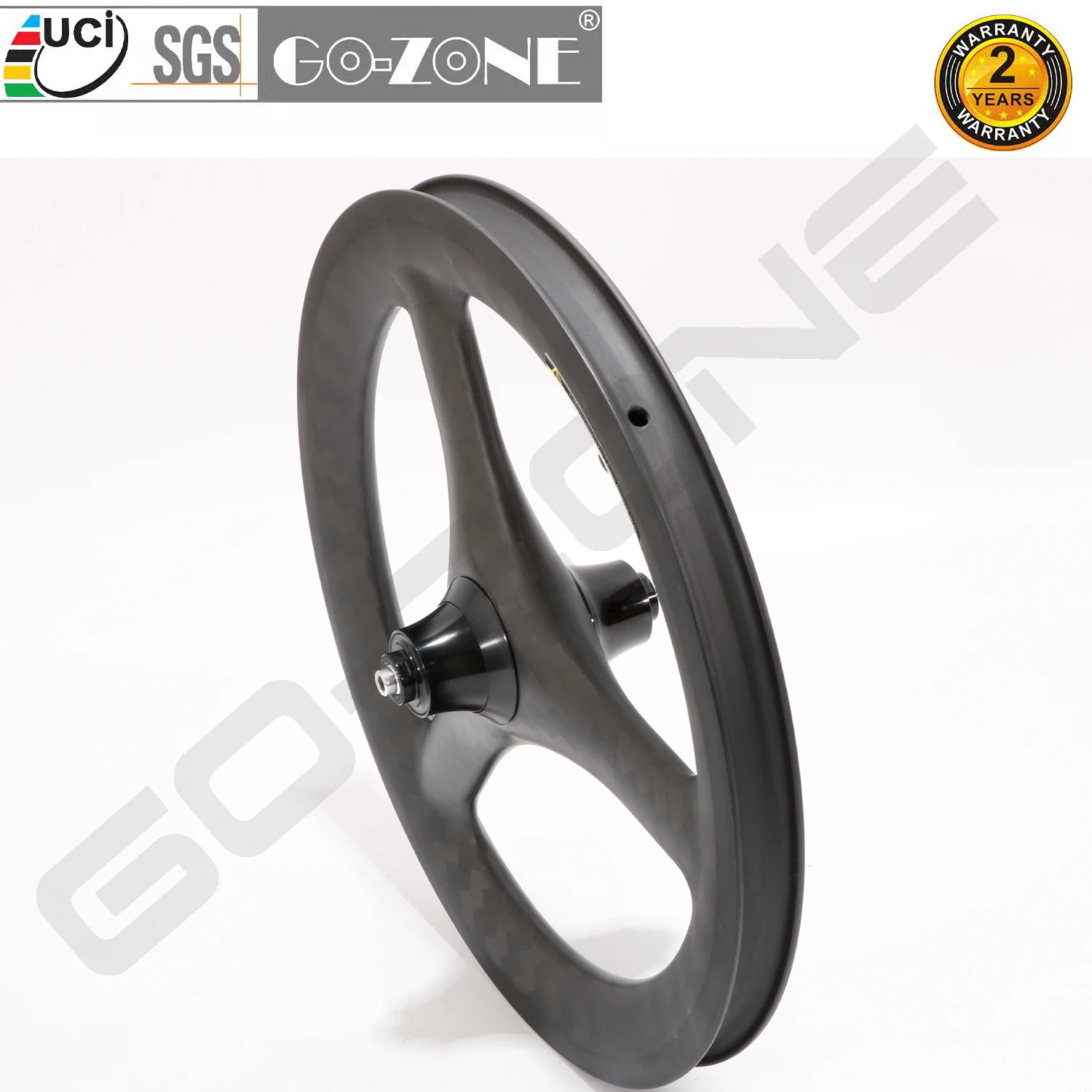 3 spoke 16” 305  Carbon Wheel Rim Brake Clincher wheel 25mm Width 35mm Height Road Fold Bicycle Wheels