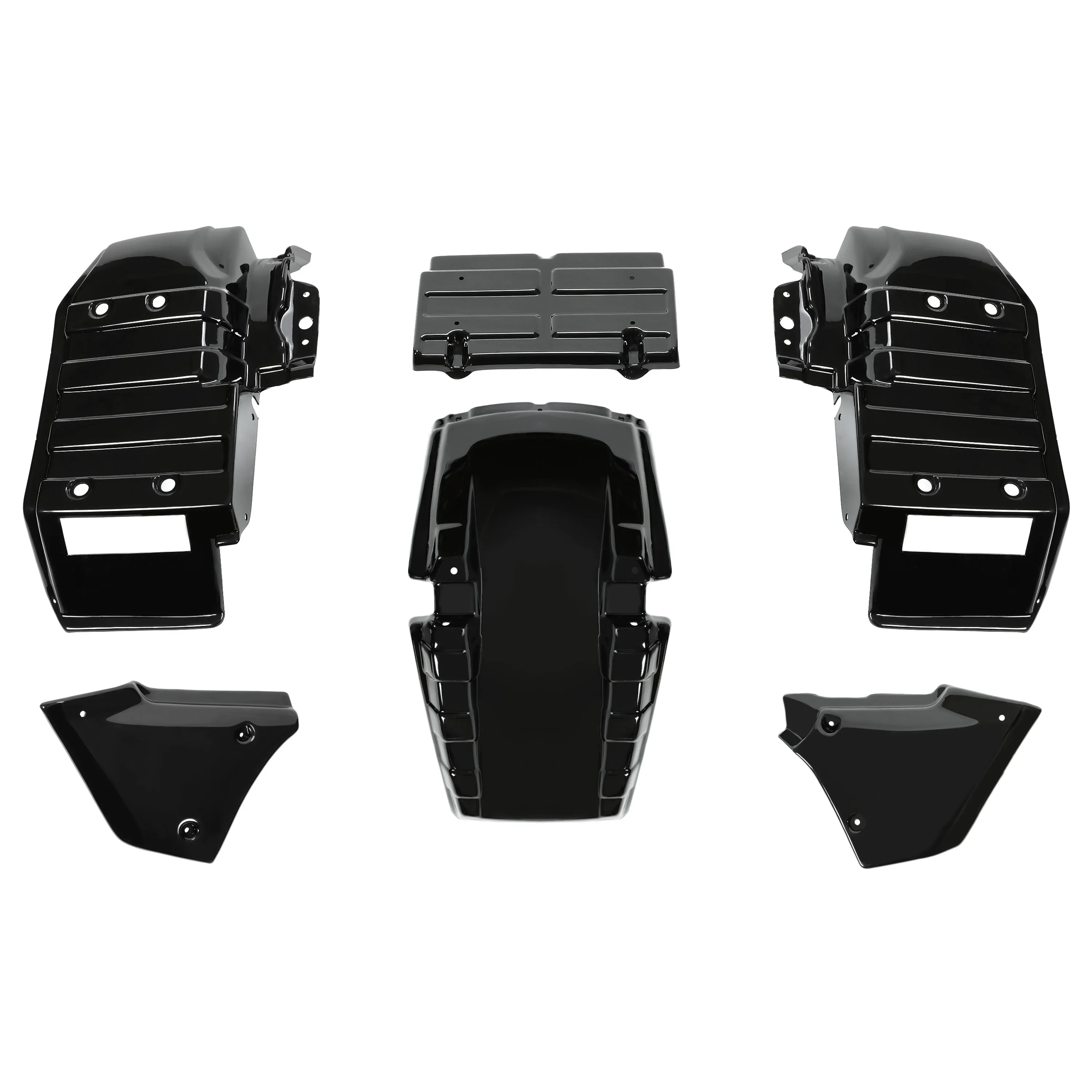 

Black Complete Plastic mudguard Kit for Honda Big Red ATC250ES ATC 250ES 1985-1987