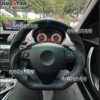 Do BMW serii 1 3 E90 E91 E92 E93 E89 E87 E70 E84 E82 E81 328i 335i 135i 325i Pełna skórzana kierownica samochodowa Akcesoria samochodowe 1