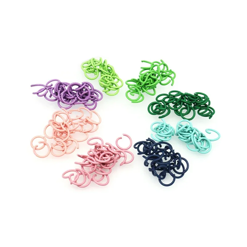 100pcs 8mm 10mm Open Jump Rings Split Rings Connectors for DIY Jewelry Findings Making Bracelet Necklace Earring Supplies