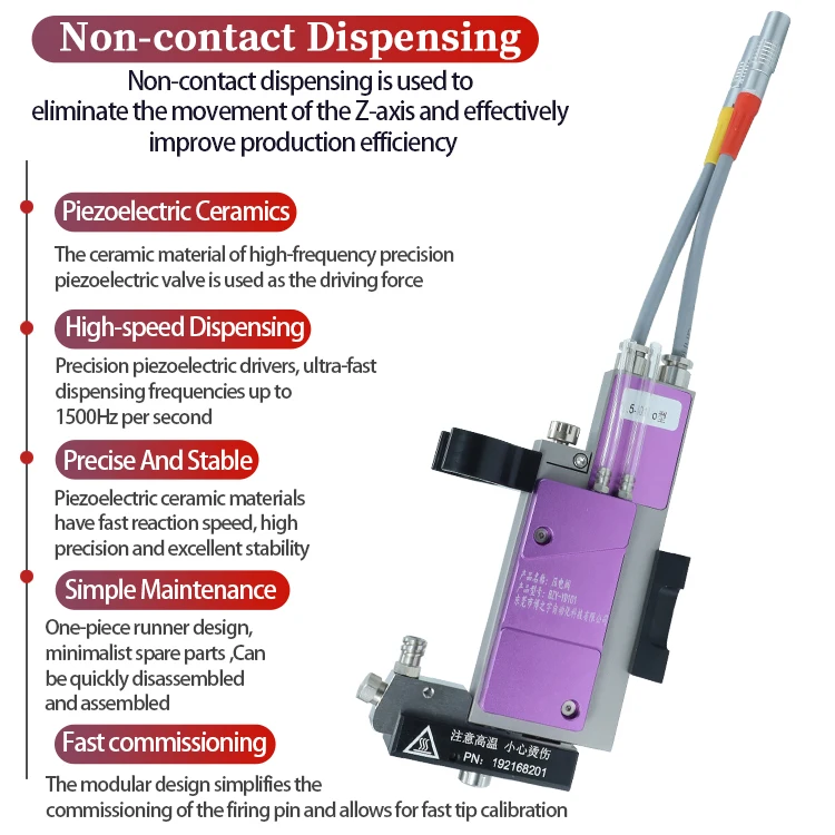 High Precision Valve Ceramic Firing Pin Non-contact Dispens Valve