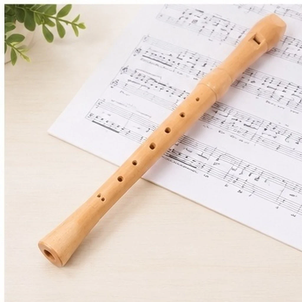 Wooden 8 Hole Recorder Flute Soprano Music Instrument for Fast Learning Exquisite Craftsmanship Smooth Wind Playing