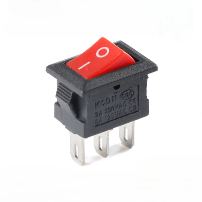 1PCS KCD11 Rocker Switch 10*15mm Mini Push Button Switch ON-OFF / ON-OFF-ON 2 Pins / 3 Pins 3A 250VAC / 6A 125VAC 10x15mm