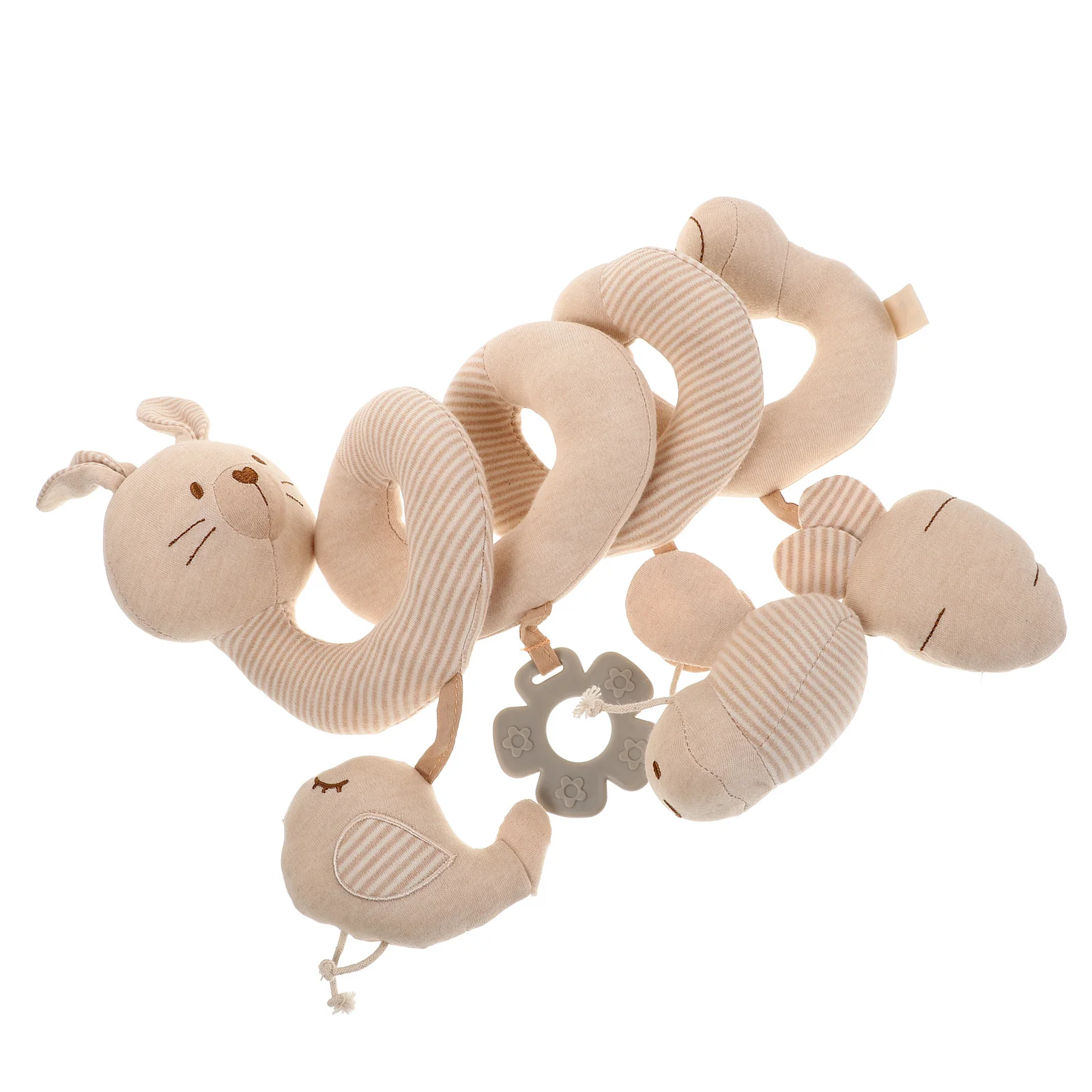 Poussette de berceau multifonctionnelle pour bébé, siège de voiture suspendu en spirale, en coton doux, éducation précoce, sons d'animaux, stimulent les sens cognitives