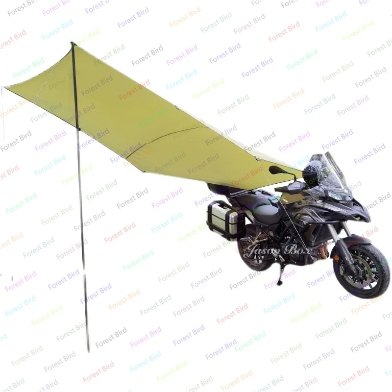 

Outdoor Motorbike Sunshade Car Side Tent Light and Portable Simple Canopy Camping Traveling by Motorcycle Equipment Side Tent